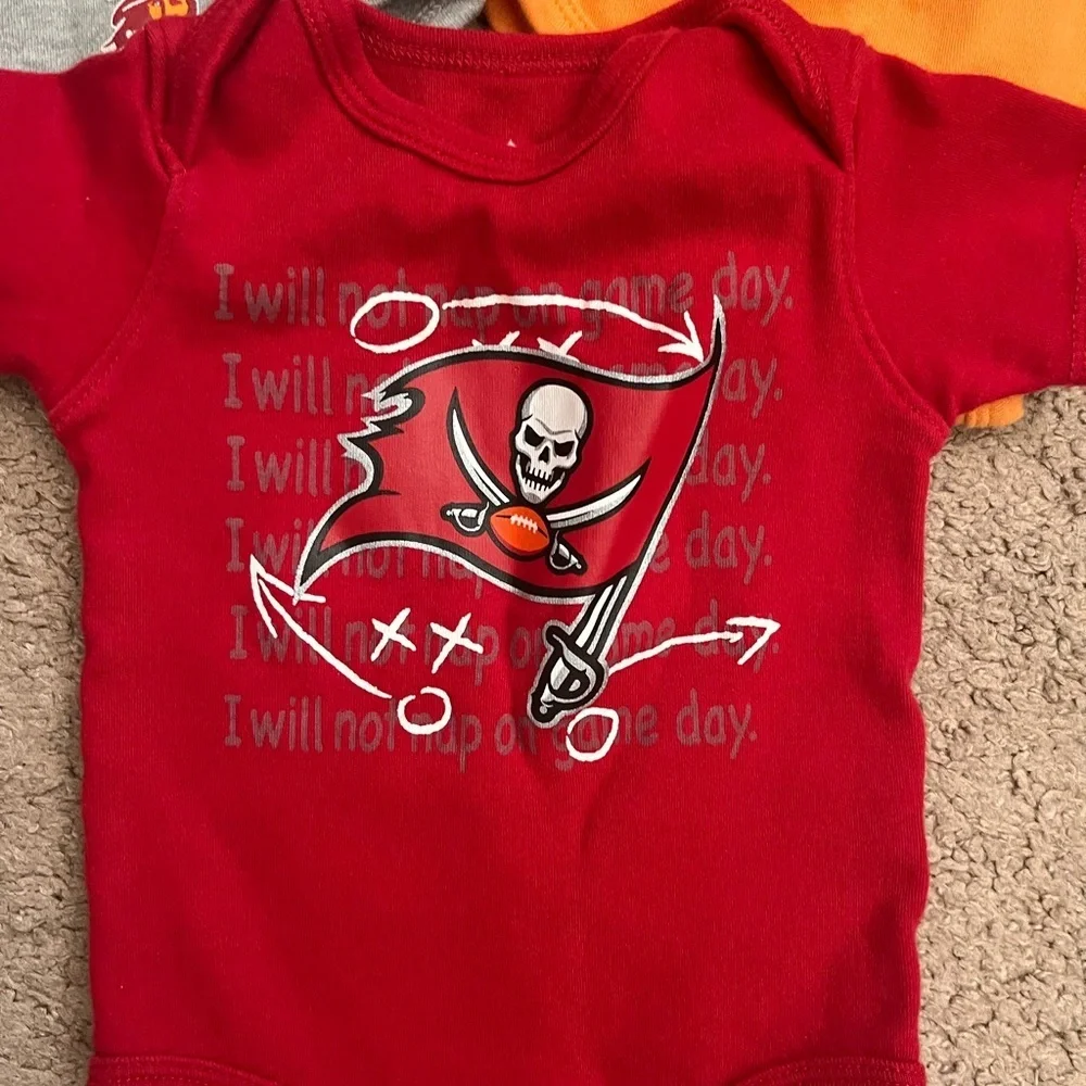 Tampa Bay Buccaneers Bodysuit Trio